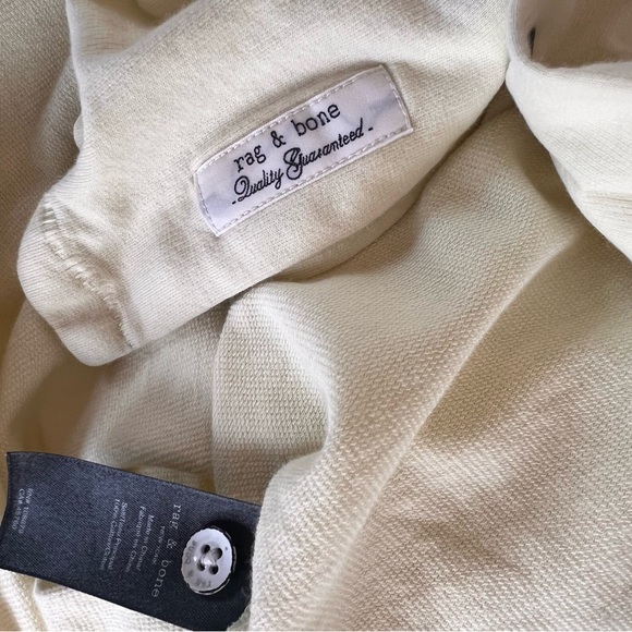 WOMEN’s RAG & BONE CLASSIC 100% COTTON BUTTER YELLOW POLO TENNIS-CORE SHIRT - Picture 7 of 8